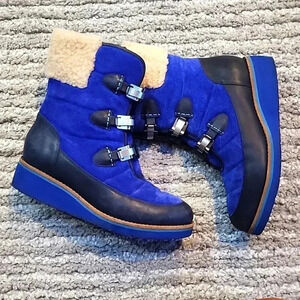 NIKE AIR Cole Haan Blue Suede Wedge